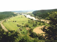 Soimos - Valea Muresului vazuta de pe Dealul Cetatii - Virtual Arad County (c)2001