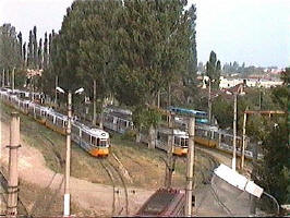 Depoul de tramvaie din Arad - Virtual Arad News (c) 1999