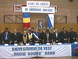 Deschiderea anului universitar la "Vasile Goldis" - Virtual Arad News (c)1999