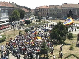 Si aradenii s-au adunat sa sustina echipa Romaniei