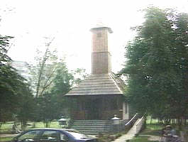 Biserica dupa mutarea in curtea Spitalului