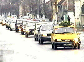 Taximetristii aradeni si-au condus colegul pe ultimul drum