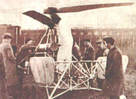 Elicopterul construit de Oszkar Asboth...