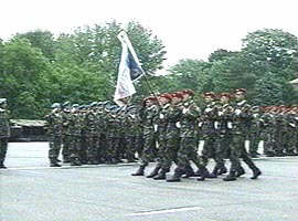 Parada militara a Garzii de onoare...