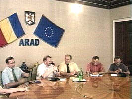 Reprezentantii svabilor banateni la Prefectura Arad