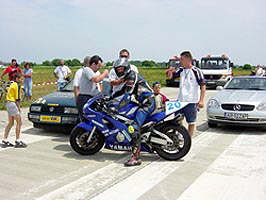 Ionel Pascota a fost favoritul publicului la concursul de motociclism