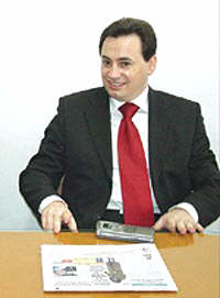 Vicepresedintele PD Arad - Gheorghe Falca da explicatii ziaristilor