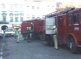 Incendiu la un restaurant din Piata Avram Iancu
