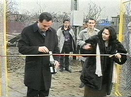Presedintele CJA - Gheorghe Falca a inaugurat la Semlac reteaua de gaz metan