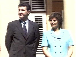 Principele Radu si Printesa Margareta la Castelul de la Savarsin