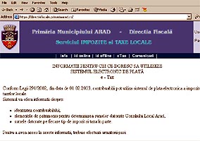 Serviciul de plata prin Internet a impozitelor nu prea e folosit