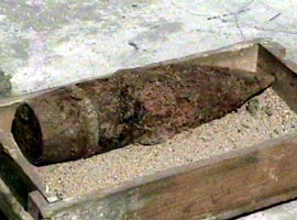 Un proectil neexplodat a fost descoperit in Aradul Nou