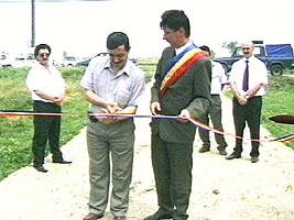 A fost taiata panglica inaugurala la reteaua de gaz de la Zerind si Iermata Neagra