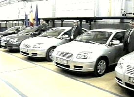 Directorii societatii au primit cadou cinci masini Toyota