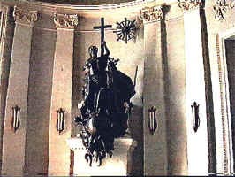 Partea de bronz a Monumentului Sfintei Treimi a fost pastrata la Catedrala Catolica - Virtual Arad News (c)2006