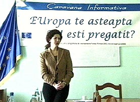 Proiectul "EUropa te asteapta - TU esti pregatit?" va fi prezentat in noua orase din judet