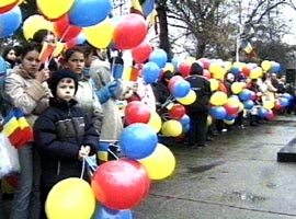 Unirea sarbatorita si de copii Aradului