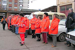 Protest la Serviciul de Ambulanta Arad