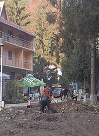 Statiunea Moneasa s-a transformat intr-un mare santier
