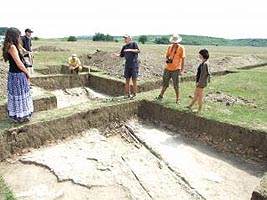 Amprenta barcii descoperite pe santierul arheologic de la Frumuseni