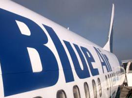 Blue Air a aterizat cu probleme pe aeroportul din Arad