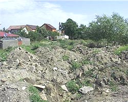 Depozit de gunoi de la constructii in Gradiste