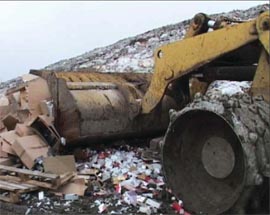 Parfumuri contrafacute au fost distruse la deponeul ecologic