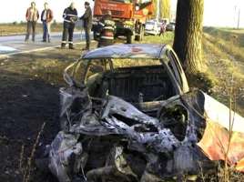 Un nou accident spectaculos a avut loc ieri dimineata pe DN7 Arad - Oradea