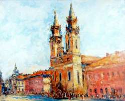 Catedrala Veche - asa cum a imortalizat-o pe panza pictorul Mihai Takacs