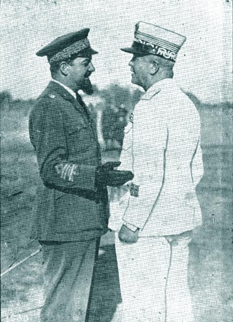 Cei doi maresali ai Italiei fasciste: (stg. - dr.) ITALO BALBO si PIETRO BADOGLIO