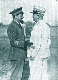 Cei doi maresali ai Italiei fasciste: (stg. - dr.) ITALO BALBO si PIETRO BADOGLIO