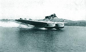 Hidroavion Savoia-Marcheti S-55 decoland