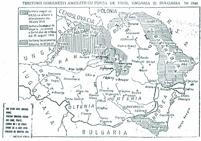 "Noi n-am luat nimanui nimic; sintem singurul popor din lume, poate, caruia nu i se poate spune ca a luat ceva dincolo de dreptul sau" - Nicolaie Iorga