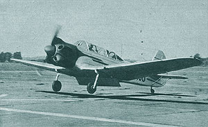 Un IAK-18 la aterizare