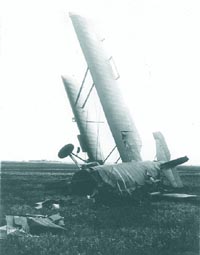 Avion Potez, apartinand scolii, accidentat