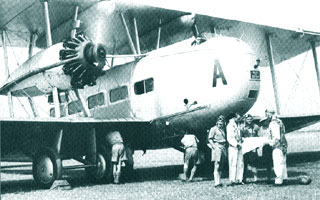 Avion comercial Vickers "Vanguard" 1925, motoare Rolls-Royce "Condor", compania Imperial Airways