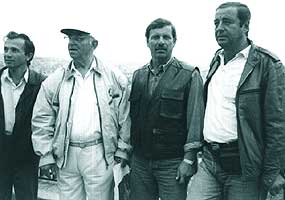 Antalya, de la stanga la dreapta: Gheorghe Militaru, Constantin Manolache, Alexandru Popovici, Stelian Filip