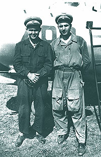 Cu mecanicul, langa MIG-15