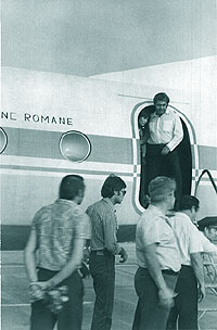 Dupa cursa, coborand din AN-24